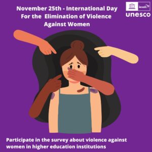 The launch of a survey for Latin American universities marks the commemoration of the International Day Against Violence Against Women